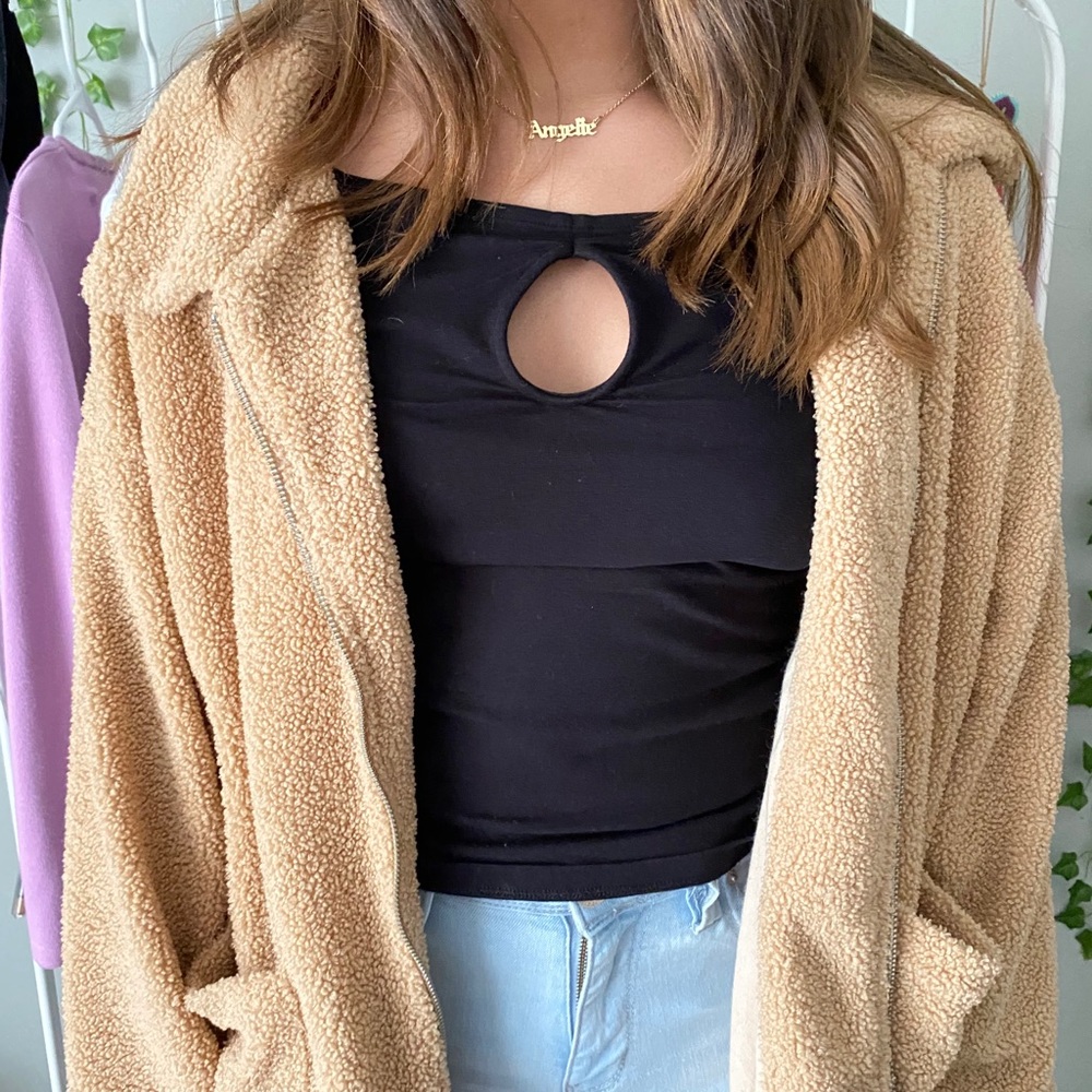 brown teddy bear jacket